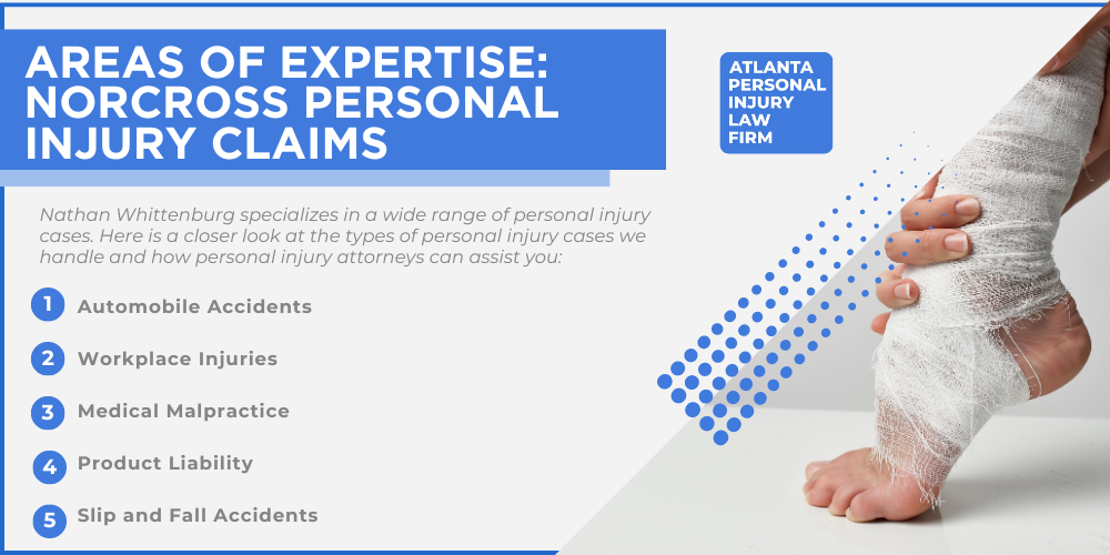Personal Injury Lawyer Norcross Georgia GA; #1 Personal Injury Lawyer Norcross, Georgia (GA); Personal Injury Lawyer Norcross Georgia GA; #1 Personal Injury Lawyer Norcross, Georgia (GA); General Impact of Personal Injury Cases in Norcross, Georgia; Analyzing Causes of Norcross Personal Injuries; Choosing a Norcross Personal Injury Lawyer; Types of Personal Injury Cases We Handle; Areas of Expertise Norcross Personal Injury Claims