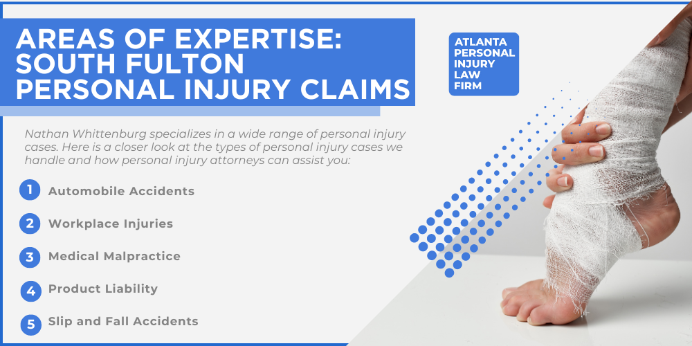 #1 Personal Injury Lawyer South Fulton, Georgia (GA); Personal Injury Cases in South Fulton, Georgia (GA); General Impact of Personal Injury Cases in South Fulton, Georgia; Analyzing Causes of South Fulton Personal Injuries; Choosing a South Fulton Personal Injury Lawyer; How can the atlanta personal injury law firm assist you; Areas of Expertise South Fulton Personal Injury Claims