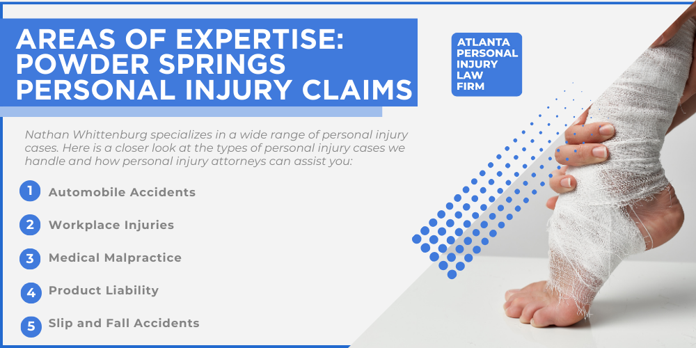 Personal Injury Lawyer Powder Springs Georgia GA; #1 Personal Injury Lawyer Powder Springs, Georgia (GA); Personal Injury Cases in Powder Springs, Georgia (GA); General Impact of Personal Injury Cases in Powder Springs, Georgia; Analyzing Causes of Powder Springs Personal Injuries; Choosing a Powder Springs Personal Injury Lawyer; Types of Personal Injury Cases We Handle; Areas of Expertise_ Powder Springs Personal Injury Claims