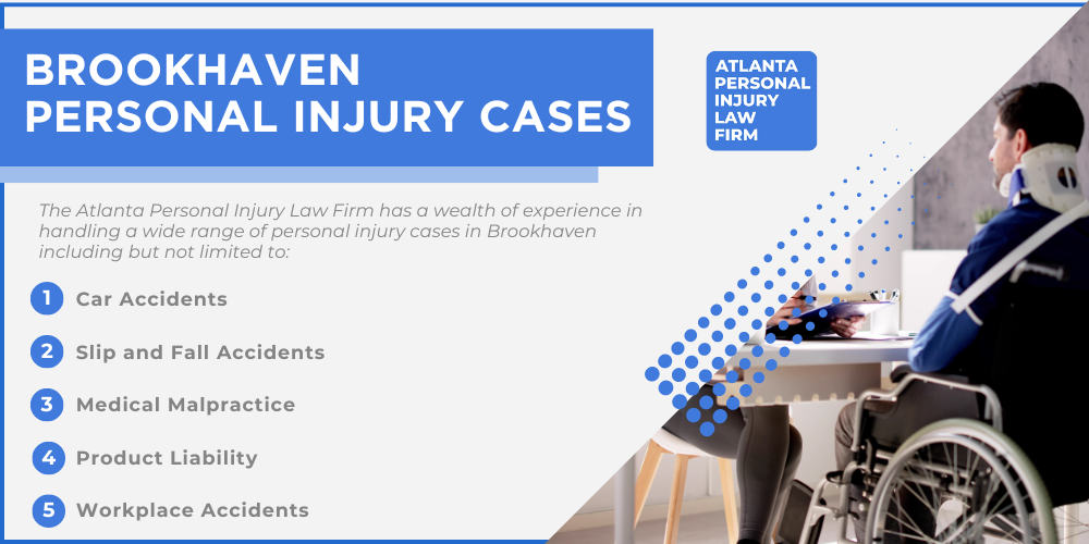 Personal Injury Lawyer Brookhaven Georgia GA; #1 Personal Injury Lawyer Brookhaven, Georgia (GA); Personal Injury Cases in Brookhaven, Georgia (GA); General Impact of Personal Injury Cases in Brookhaven, Georgia; Analyzing Causes of Brookhaven Personal Injuries; Choosing a Brookhaven Personal Injury Lawyer; Types of Personal Injury Cases We Handle; Areas of Expertise_ Brookhaven Personal Injury Claims; Recoverable Damages in Brookhaven Personal Injury Cases; Brookhaven Personal Injury Lawyer_ Compensation & Claims Process; Types of Compensation Available; Fundamentals of Personal Injury Claims; Cost of Hiring a Brookhaven Personal Injury Lawyer; Advantages of a Contingency Fee; Factors Affecting Lawyer Fees; Steps To File A Personal Injury Claim in Brookhaven, Georgia (GA); Gathering Evidence; Factors Affecting Lawyer Fees; Brookhaven Personal Injury Cases; Brookhaven Personal Injury Cases
