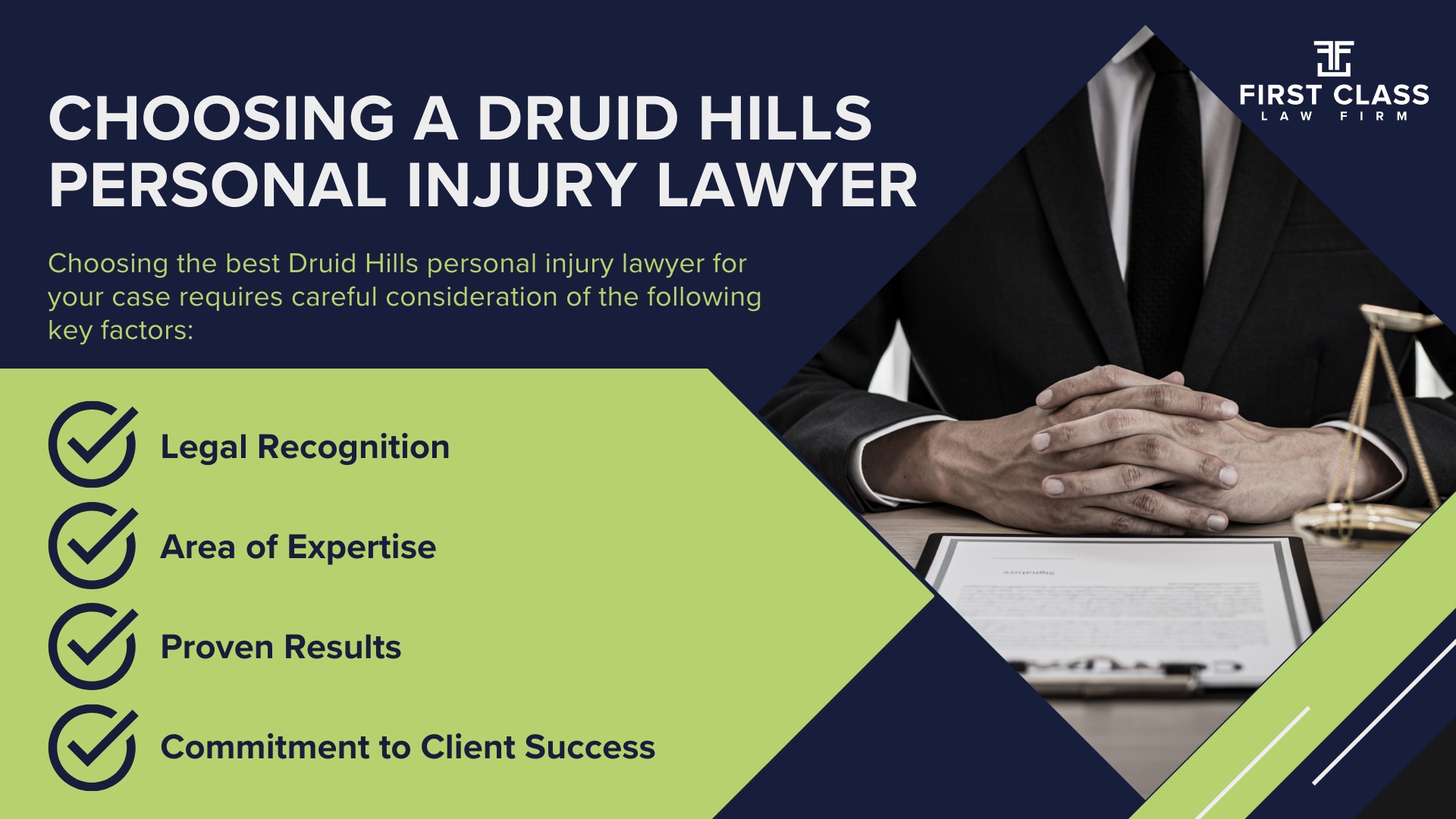 Personal Injury Lawyer Druid Hills Georgia GA; #1 Personal Injury Lawyer Druid Hills, Georgia (GA); Personal Injury Cases in Druid Hills, Georgia (GA); General Impact of Personal Injury Cases in Druid Hills, Georgia; Analyzing Causes of Druid Hills Personal Injuries; Choosing a Druid Hills Personal Types of Personal Injury Cases We Handle; Areas of Expertise_ Druid Hills Personal Injury Claims; Recoverable Damages in Druid Hills Personal Injury Cases; Druid Hills Personal Injury Lawyer_ Compensation & Claims Process; Types of Compensation Available; Fundamentals of Personal Injury Claims; Cost of Hiring a Druid Hills Personal Injury Lawyer; Advantages of a Contingency Fee; Factors Affecting Lawyer Fees; Steps To File A Personal Injury Claim in Druid Hills, Georgia (GA); Gathering Evidence; Factors Affecting Personal Injury Settlements; Druid Hills Personal Injury Cases; Wrongful Death Cases; Atlanta Personal Injury Law Firm_ The #1 Druid Hills Personal Injury Lawyer