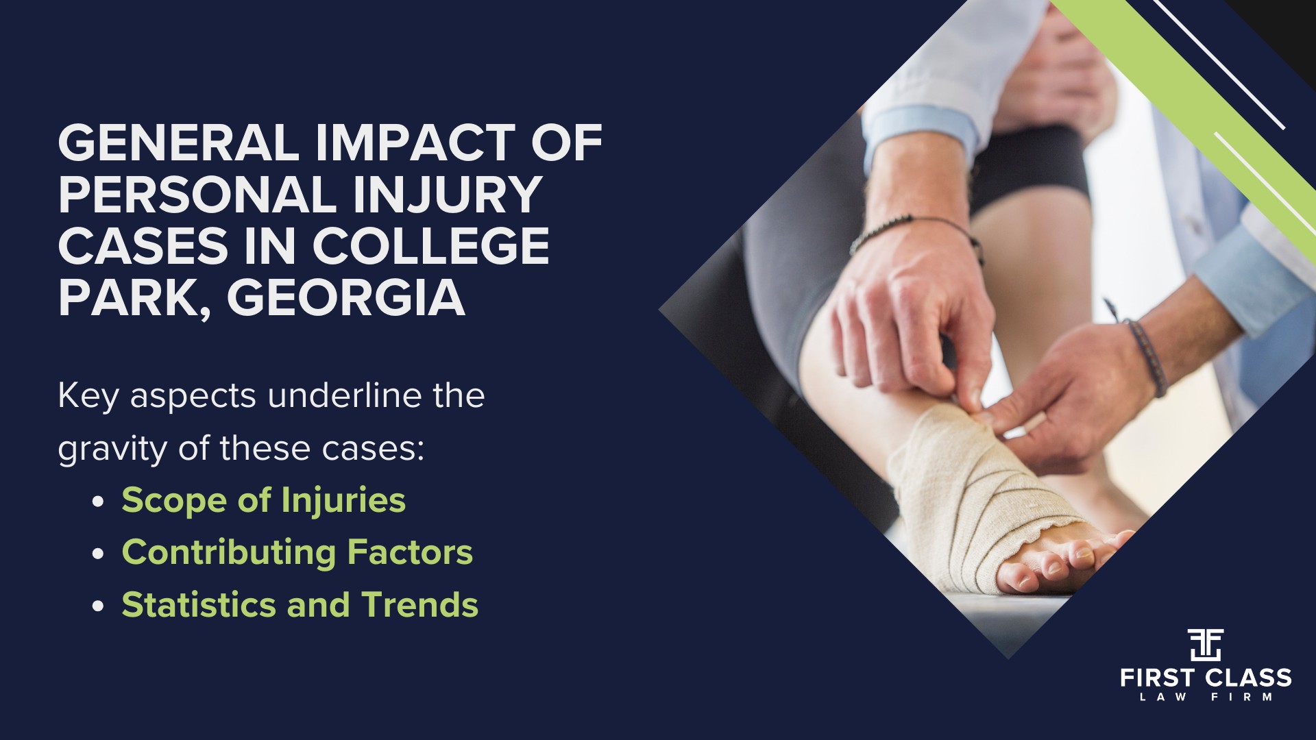 Personal Injury Lawyer College Park Georgia GA; Personal Injury Cases in College Park, Georgia (GA); General Impact of Personal Injury Cases in College Park, Georgia; Analyzing Causes of College Park Personal Injuries; Choosing a College Park Personal Injury Lawyer; Choosing a College Park Personal Injury Lawyer; How Can the Atlanta Personal Injury Law Firm Assist You; Types of Personal Injury Cases We Handle; Areas of Expertise_ College Park Personal Injury Claims; Recoverable Damages in College Park Personal Injury Cases; College Park Personal Injury Lawyer_ Compensation & Claims Process; Types of Compensation Available; Fundamentals of Personal Injury Claims; Cost of Hiring a College Park Personal Injury Lawyer; Advantages of a Contingency Fee; Factors Affecting Lawyer Fees; Steps To File A Personal Injury Claim in College Park, Georgia (GA); Gather Evidence; Factors Affecting Personal Injury Settlements; College Park Personal Injury Cases; Wrongful Death Cases; Atlanta Personal Injury Law Firm_ The #1 College Park Personal Injury Lawyer