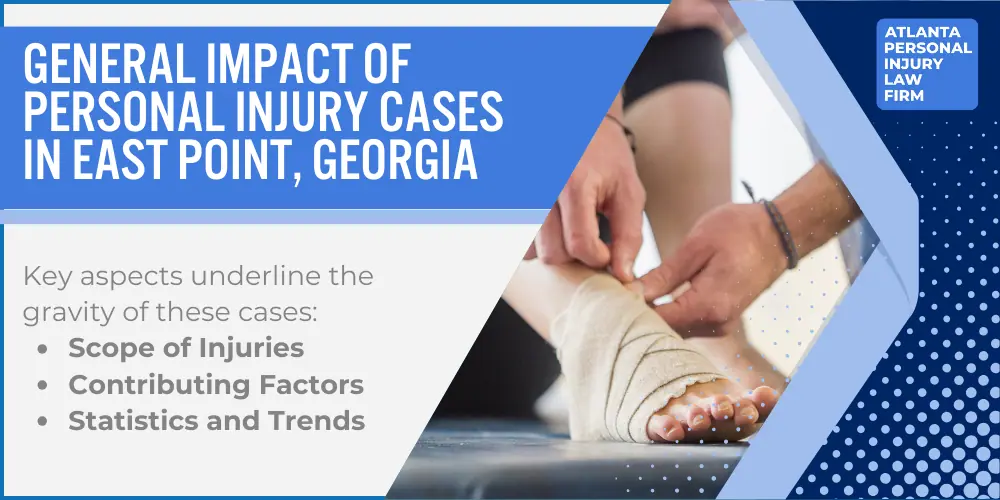 Personal Injury Lawyer East Point Georgia GA; Personal Injury Cases in East Point, Georgia (GA); General Impact of Personal Injury Cases in East Point, Georgia