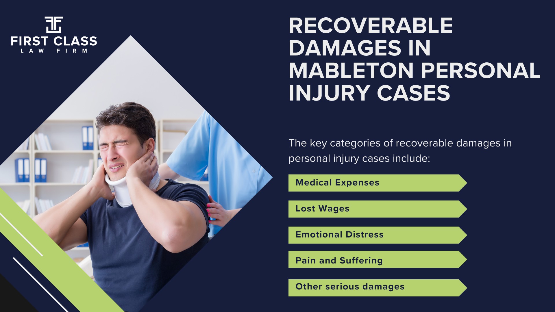 Personal Injury Lawyer Mableton Georgia GA; #1 Personal Injury Lawyer Mableton, Georgia (GA); Personal Injury Cases in Mableton, Georgia (GA); General Impact of Personal Injury Cases in Mableton, Georgia; Analyzing Causes of Mableton Personal Injuries; Choosing a Mableton Personal Injury Lawyer; Types of Personal Injury Cases We Handle; Areas of Expertise Mableton Personal Injury Claims; Recoverable Damages in Mableton Personal Injury Cases; Mableton Personal Injury Lawyer_ Compensation & Claims Process; Types of Compensation Available; Fundamentals of Personal Injury Claims; Cost of Hiring a Mableton Personal Injury Lawyer; Advantages of a Contingency Fee; Factors Affecting Lawyer Fees; Steps To File A Personal Injury Claim in Mableton, Georgia (GA); Gathering Evidence; Factors Affecting Personal Injury Settlements; Mableton Personal Injury Cases; Wrongful Death Cases; Atlanta Personal Injury Law Firm_ The #1 Mableton Personal Injury Lawyer 