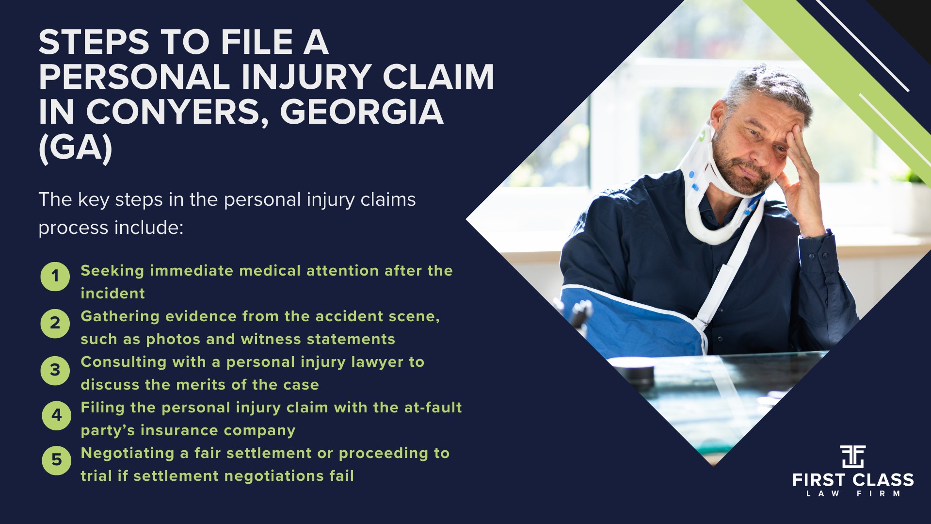 Personal Injury Lawyer Conyers Georgia GA; #1 Personal Injury Lawyer Conyers, Georgia (GA); Personal Injury Cases in Conyers, Georgia (GA); General Impact of Personal Injury Cases in Conyers, Georgia; Analyzing Causes of Conyers Personal Injuries; Choosing a Conley Personal Injury Lawyer; Types of Personal Injury Cases We Handle; Types of Personal Injury Cases We Handle; Recoverable Damages in Conyers Personal Injury Cases; Conyers Personal Injury Lawyer_ Compensation & Claims Process; Types of Compensation Available; Fundamentals of Personal Injury Claims; Cost of Hiring a Conyers Personal Injury Lawyer; Advantages of a Contingency Fee; Factors Affecting Lawyer Fees; Steps To File A Personal Injury Claim in Conyers, Georgia (GA); Gathering Evidence; Factors Affecting Personal Injury Settlements; Conyers Personal Injury Cases; Wrongful Death Cases;Atlanta Personal Injury Law Firm_ The #1 Personal Injury Lawyer Conyers, Georgia Has to Offer