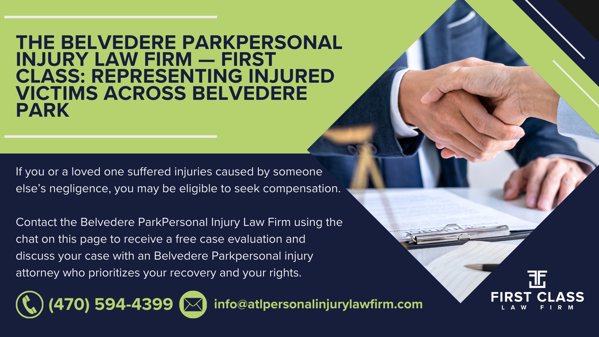 Who Is Nathan Whittenburg, and Why Does Experience Matter in Personal Injury Cases; What Credentials Should a Belvedere Park Personal Injury Lawyer Have; How Does a Client-Centered Approach Benefit Injury Victims; What Steps Should I Take Immediately After an Accident; What Vehicle Accident Cases Does Georgia Law Cover; What Economic Damages Can I Claim; What Non-Economic Damages Are Available; How Do Contingency Fees Work in Georgia; What “If We Don’t Win, You Don’t Pay” Means; What Qualities Should I Look for in a Personal Injury Attorney; The Belvedere ParkPersonal Injury Law Firm — First Class_ Representing Injured Victims Across Belvedere Park