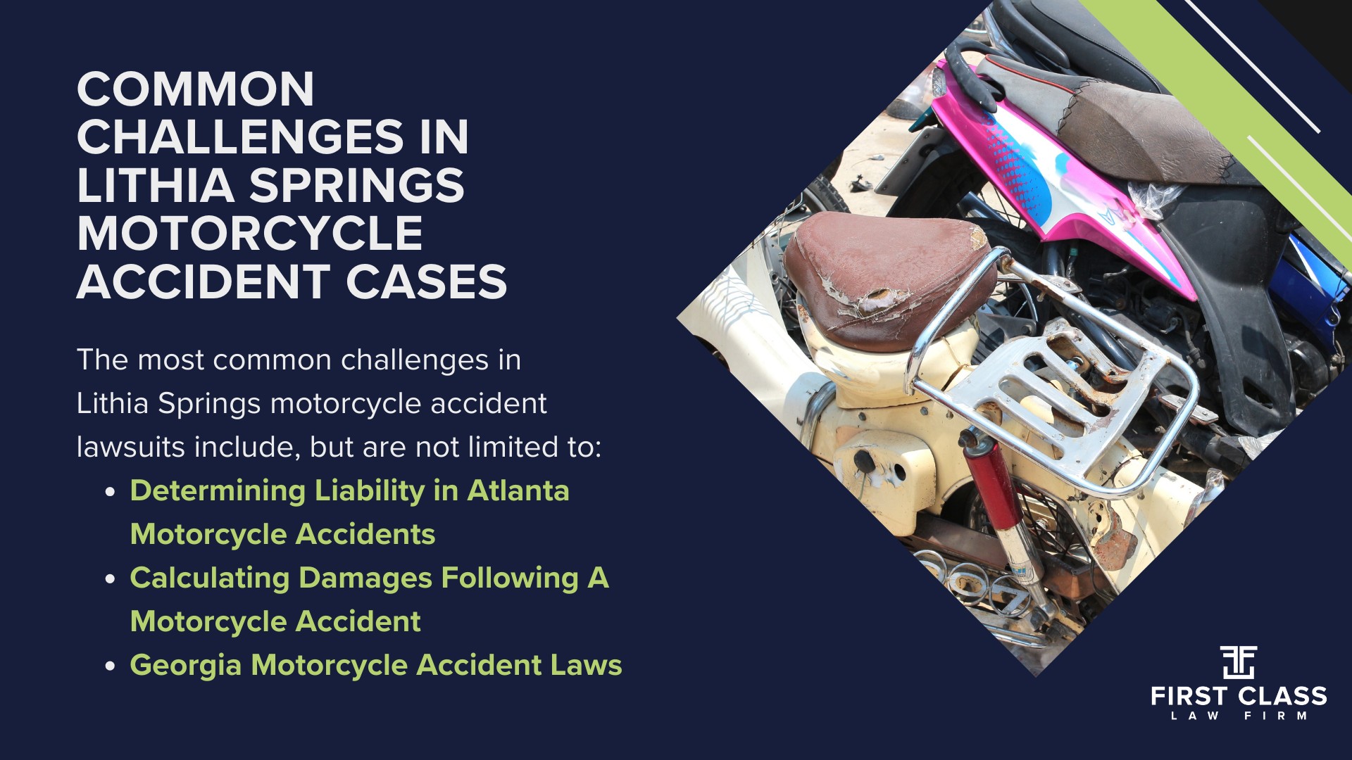 #1 Lithia Springs Motorcycle Accident Lawyer; Lithia Springs (GA) Motorcycle Accident Lawyer; Determining Causes and Preventative Measures; Types of Motorcycle Accidents in Georgia; Why You Need a Lithia Springs Motorcycle Accident Lawyer; Common Challenges in Lithia Springs Motorcycle Accident Cases