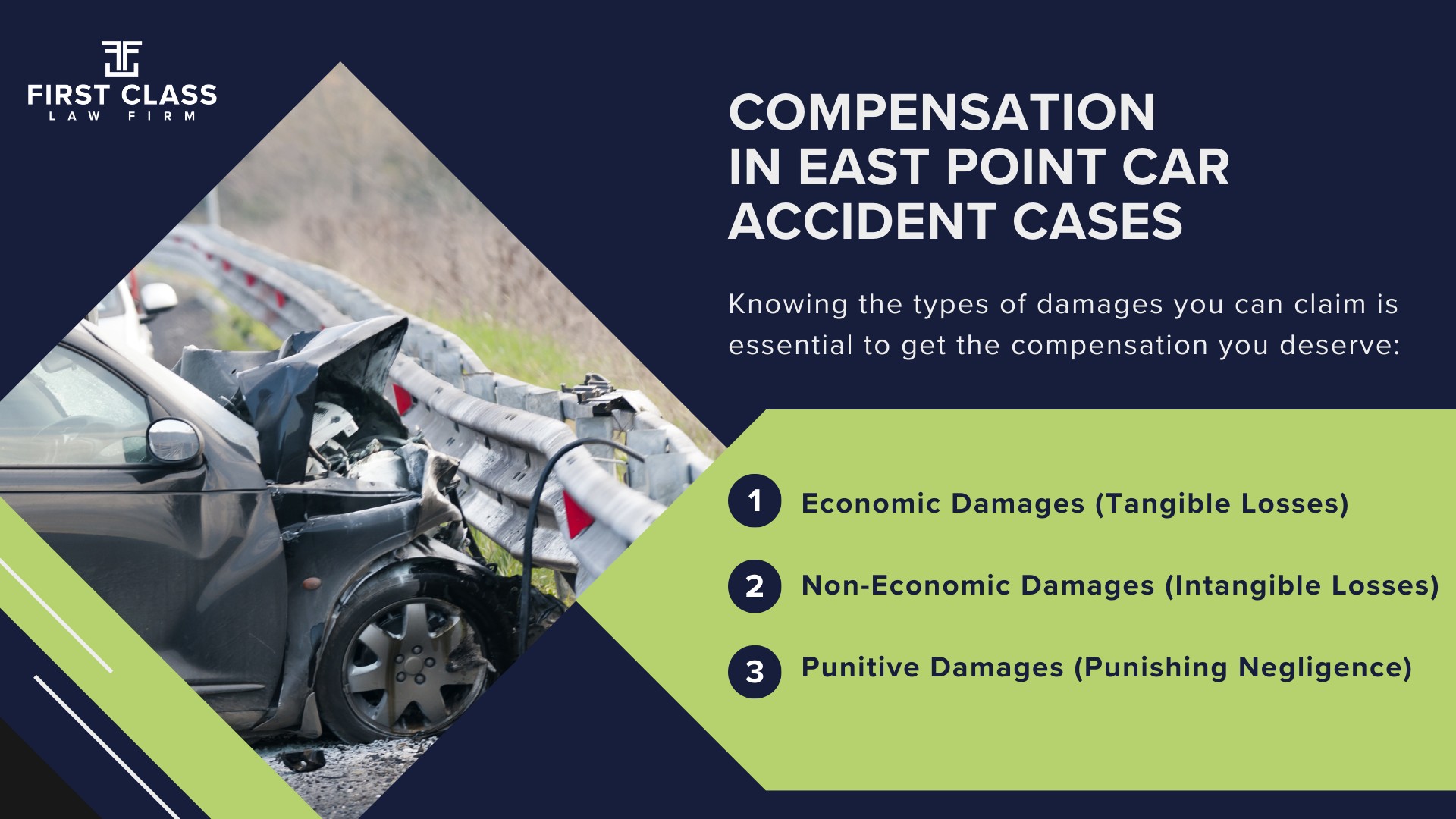 Atlanta Personal Injury Law Firm: The #1 East Point Car Accident Lawyer; Car Accidents in East Point, Georgia (GA); General Impact of Car Accidents in East Point, Georgia; Determining Causes and Implementation of Preventative Measures; Types of Car Accidents Handled by East Point Car Accident Lawyers; Why You Need an East Point Car Accident Lawyer; Compensation in East Point Car Accident Cases