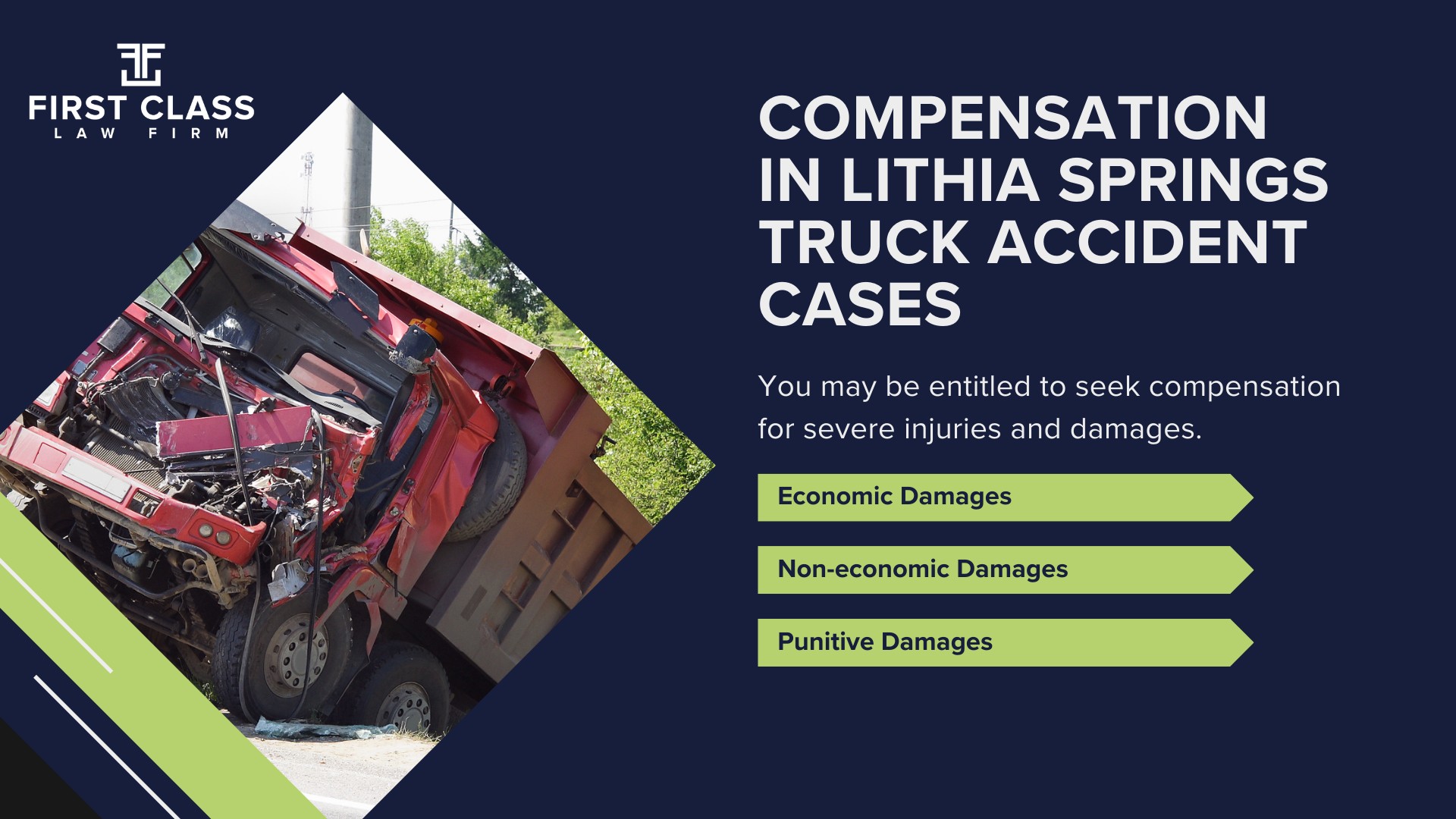 The #1 Lithia Springs Truck Accident Lawyer; Lithia Springs (GA) Truck Accident Lawyer;  General Impact of Car Accidents in Lithia Springs, Georgia; Determining Causes of Truck Accidents; Implementation of Preventive Measures; General Impact of Truck Accidents in Lithia Springs, Georgia; Analyzing Causes and Implementing Preventative Measures; Why You Need a Lithia Springs Truck Accident Lawyer;  Types of Truck Accidents Handled by Lilburn Truck Accident Lawyers; Common Challenges in Lithia Springs Truck Accident Cases; Steps to Take After a Truck Accident in Lithia Springs; Compensation in Lithia Springs Truck Accident Cases