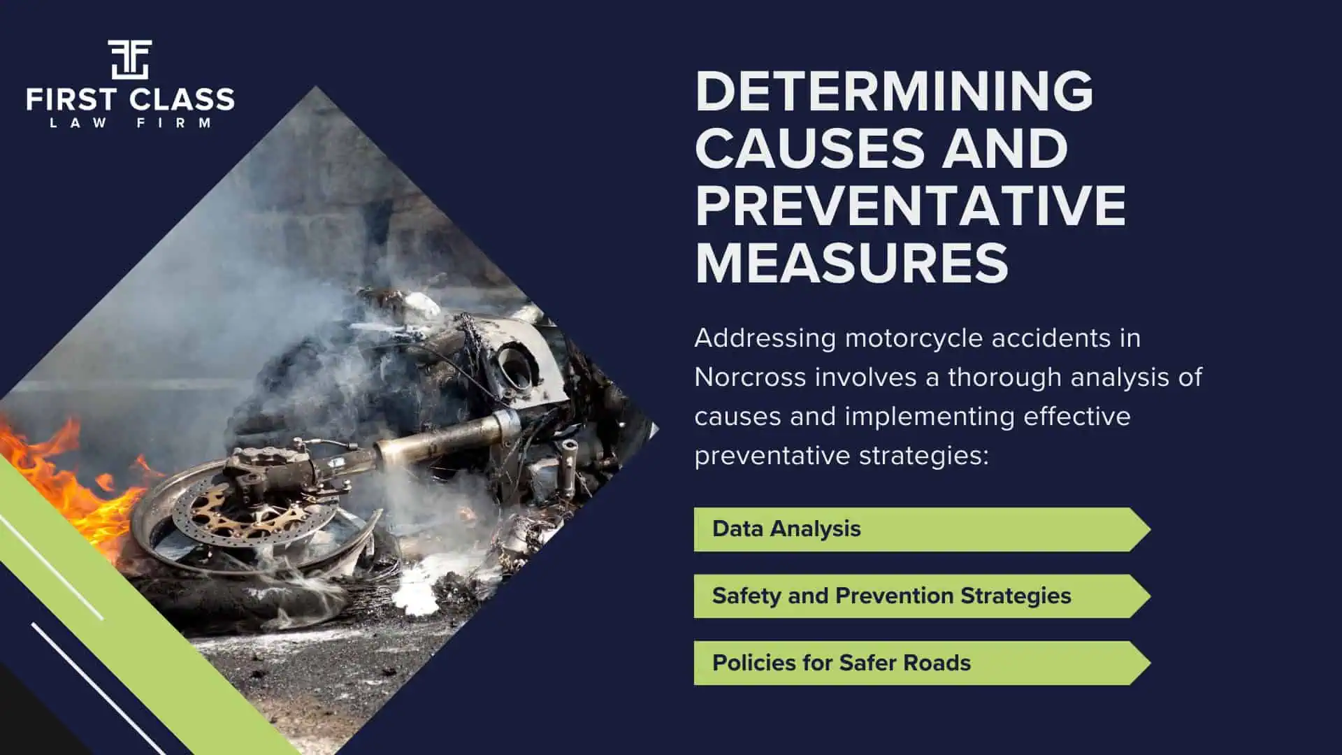 #1 Norcross Motorcycle Accident Lawyer; Norcross (GA) Motorcycle Accident Lawyer; Determining Causes and Preventative Measures