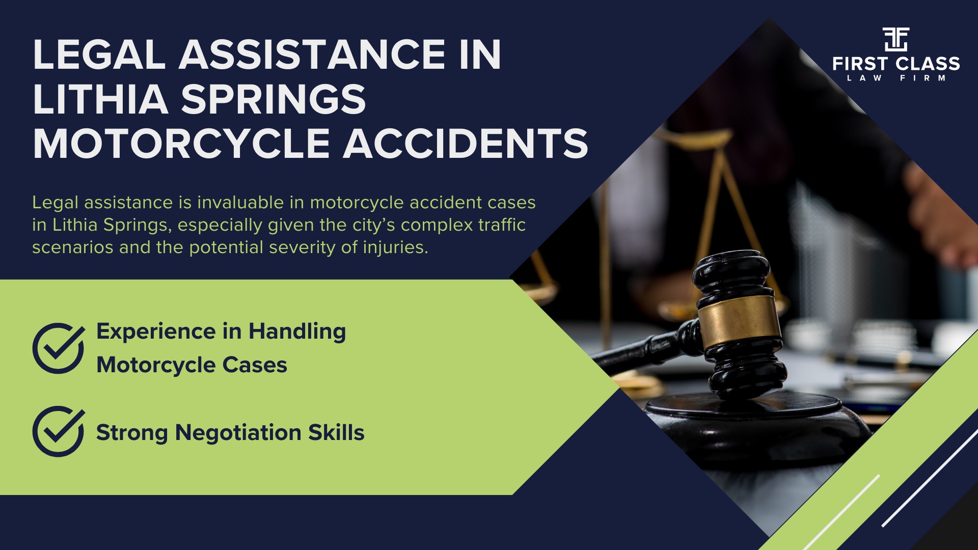 #1 Lithia Springs Motorcycle Accident Lawyer; Lithia Springs (GA) Motorcycle Accident Lawyer; Determining Causes and Preventative Measures; Types of Motorcycle Accidents in Georgia; Why You Need a Lithia Springs Motorcycle Accident Lawyer; Common Challenges in Lithia Springs Motorcycle Accident Cases; Steps to Take After a Motorcycle Accident in Lithia Springs; Compensation in Lithia Springs Motorcycle Accident Cases; Legal Assistance in Lithia Springs Motorcycle Accidents