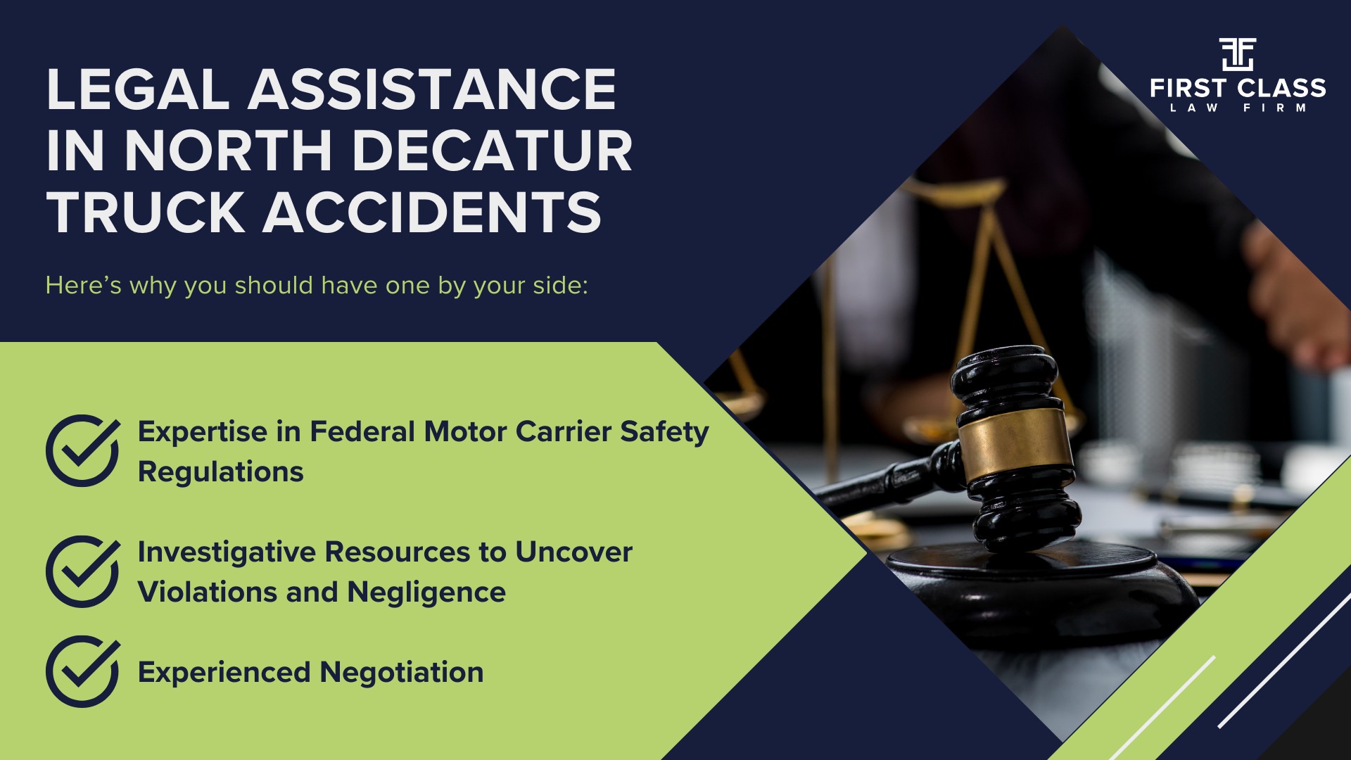 The #1 North Decatur Truck Accident Lawyer; North Decatur (GA) Truck Accident Lawyer; General Impact of Car Accidents in North Decatur, Georgia; Determining Causes of Truck Accidents; Implementation of Preventive Measures; General Impact of Car Accidents in North Decatur, Georgia; Analyzing Causes and Implementing Preventative Measures; Why You Need a North Decatur Truck Accident Lawyer; Types of Truck Accidents Handled by North Decatur Truck Accident Lawyers; Common Challenges in North Decatur Truck Accident Cases; Steps to Take After a Truck Accident in North Decatur; Compensation in North Decatur Truck Accident Cases; Legal Assistance in North Decatur Truck Accidents