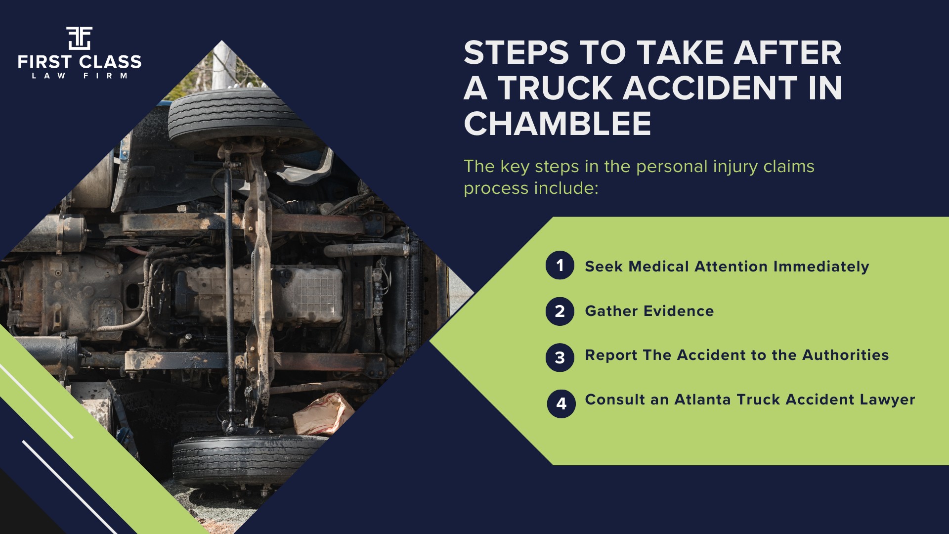 Types of Truck Accidents Handled by Chamblee Truck Accident Lawyers; Common Challenges in Chamblee Truck Accident Cases; Steps to Take After a Truck Accident in Chamblee