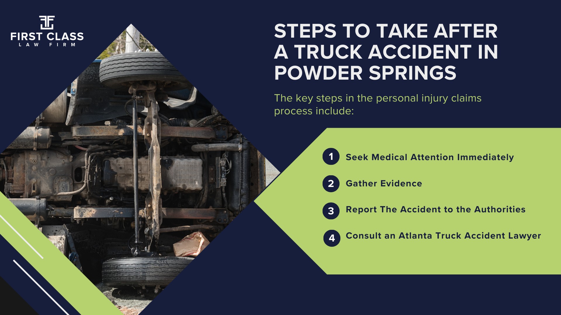 The #1 Powder SpringsTruck Accident Lawyer; Powder Springs (GA) Truck Accident Lawyer; General Impact of Truck Accidents in Powder Springs, Georgia; Determining Causes of Truck Accidents; Implementation of Preventive Measures; General Impact of Truck Accidents in Powder Springs, Georgia; Analyzing Causes and Implementing Preventative Measures; Why You Need a Powder Springs Truck Accident Lawyer; Types of Truck Accidents Handled by Powder Springs Truck Accident Lawyers; Common Challenges in Powder Springs Truck Accident Cases; Steps to Take After a Truck Accident in Powder Springs