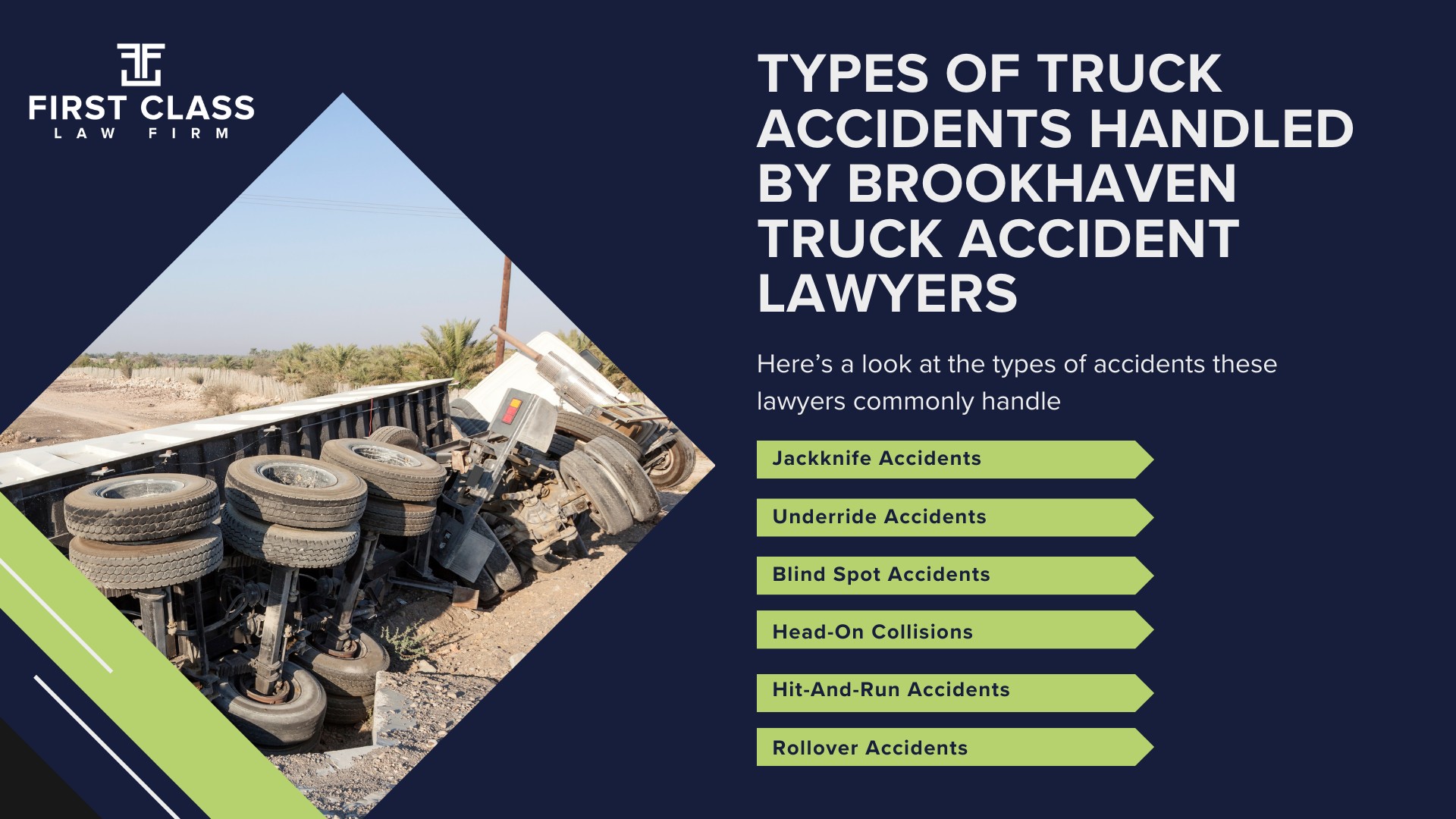 The #1 Brookhaven Truck Accident Lawyer; Brookhaven (GA) Truck Accident Lawyer; General Impact of Car Accidents in Brookhaven, Georgia; Determining Causes of Truck Accidents; General Impact of Truck Accidents in Brookhaven, Georgia; Analyzing Causes and Implementing Preventative Measures; Why You Need a Brookhaven Truck Accident Lawyer; Types of Truck Accidents Handled by Brookhaven Truck Accident Lawyers 