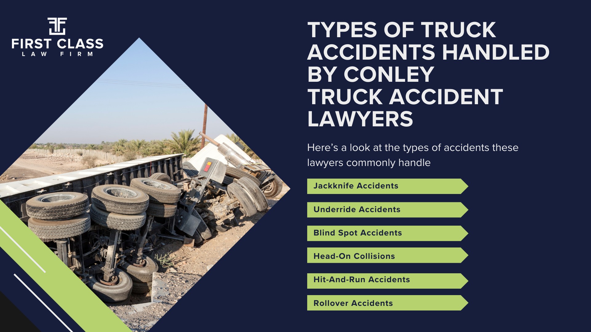 The #1 Conley Truck Accident Lawyer; Conley (GA) Truck Accident Lawyer; General Impact of Car Accidents in Conley, Georgia; Determining Causes of Truck Accidents; Implementation of Preventive Measures; General Impact of Truck Accidents in Conley, Georgia; Analyzing Causes and Implementing Preventative Measures; Why You Need a Conley Truck Accident Lawyer; Types of Truck Accidents Handled by Conley Truck Accident Lawyers