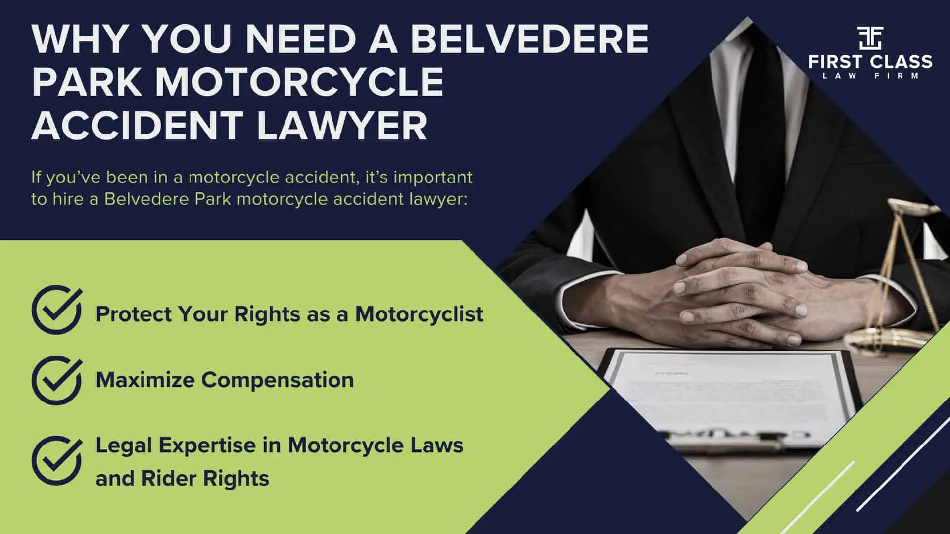 #1 Belvedere Park Motorcycle Accident Lawyer; Belvedere Park (GA) Motorcycle Accident Lawyer; Determining Causes and Preventative Measures; Types of Motorcycle Accidents in Georgia; Why You Need a Belvedere Park Motorcycle Accident Lawyer