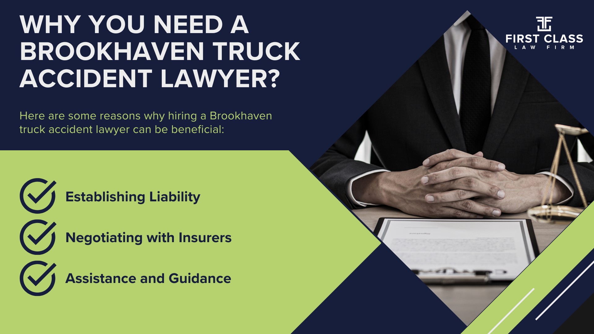 The #1 Brookhaven Truck Accident Lawyer; Brookhaven (GA) Truck Accident Lawyer; General Impact of Car Accidents in Brookhaven, Georgia; Determining Causes of Truck Accidents; General Impact of Truck Accidents in Brookhaven, Georgia; Analyzing Causes and Implementing Preventative Measures; Why You Need a Brookhaven Truck Accident Lawyer