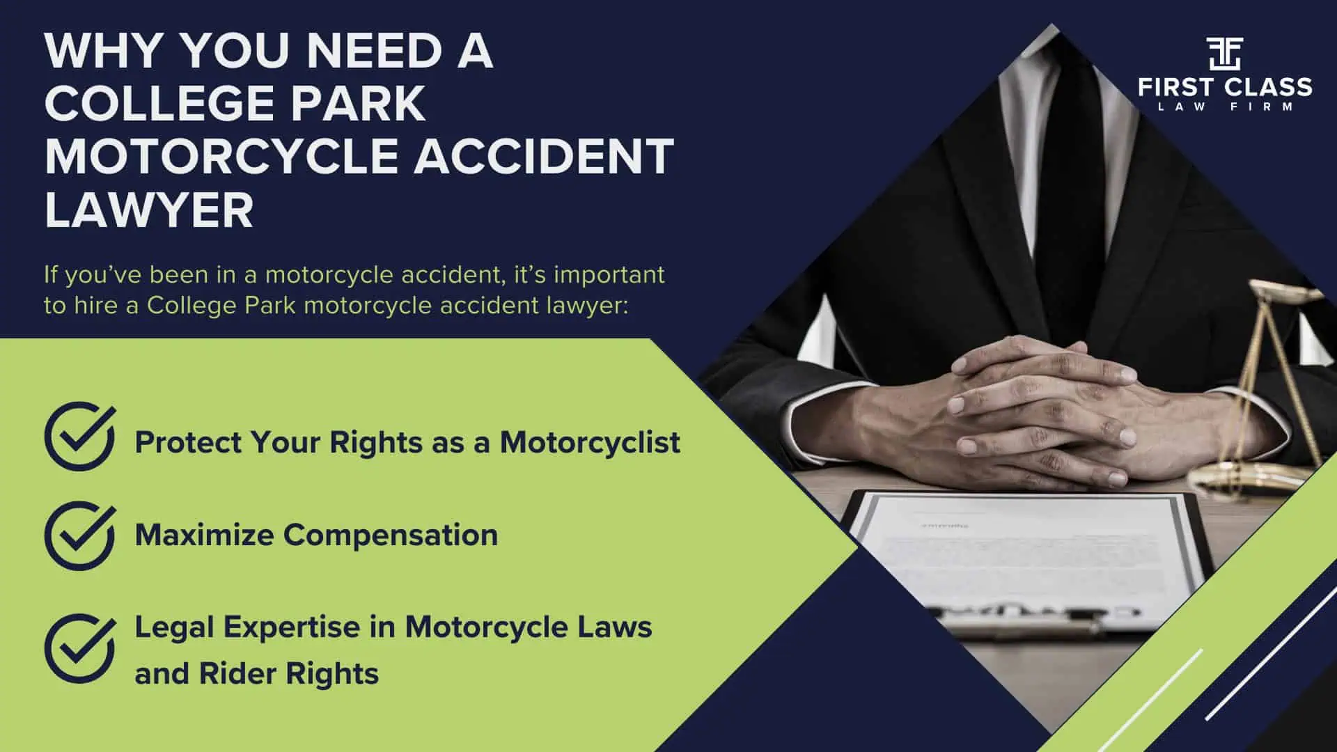 #1 College Park Motorcycle Accident Lawyer; College Park (GA) Motorcycle Accident Lawyer; Types of Motorcycle Accidents in Georgia; Why You Need a College Park Motorcycle Accident Lawyer