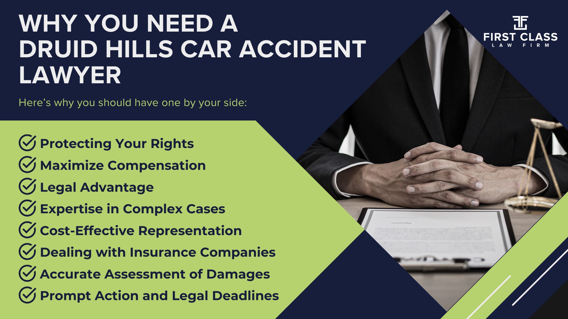 The #1 Druid Hills Car Accident Lawyer; Car Accidents in Druid Hills, Georgia (GA); General Impact of Car Accidents in Druid Hills, Georgia; Determining Causes and Implementation of Preventative Measures; Types of Car Accidents Handled by Druid Hills Car Accident Lawyers; Why You Need a Druid Hills Car Accident Lawyer