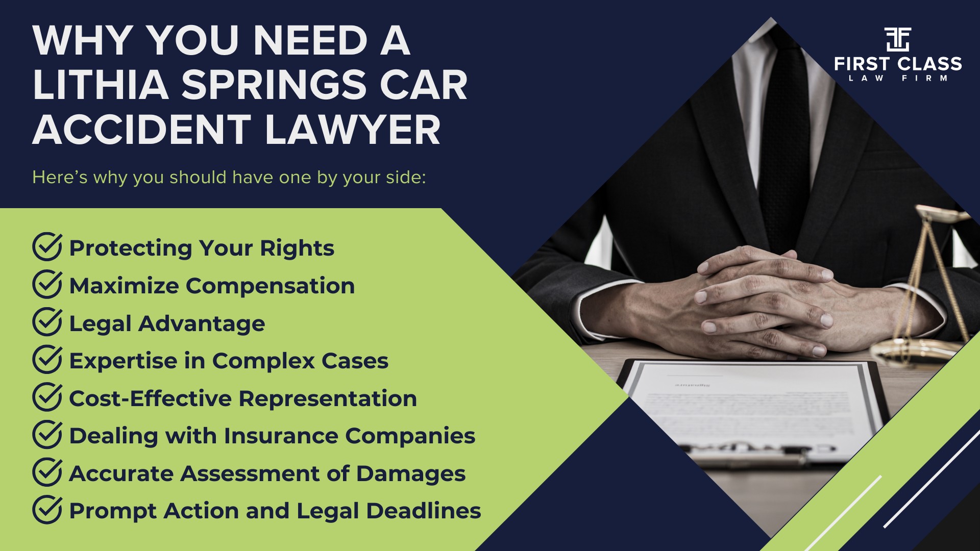 The #1 Lithia Springs Car Accident Lawyer; Car Accidents in Lithia Springs, Georgia (GA); General Impact of Car Accidents in Lithia Springs, Georgia; Determining Causes and Implementation of Preventative Measures; Types of Car Accidents Handled by Lithia Springs Car Accident Lawyers; Why You Need a Lithia Springs Car Accident Lawyer