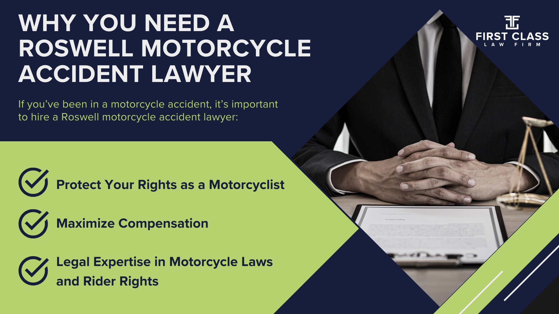 #1 Roswell Motorcycle Accident Lawyer; Roswell (GA) Motorcycle Accident Lawyer; Types of Motorcycle Accidents in Georgia; Why You Need a Roswell Motorcycle Accident Lawyer