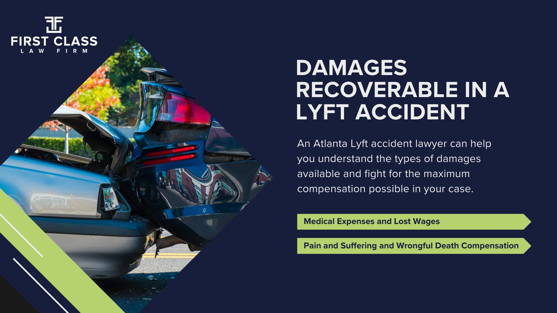 the #1 atlanta Lyft Accident Lawyer; What an Atlanta (GA) Lyft Accident Lawyers Do For You; Lyft Accident Lawyers in Atlanta; How an Atlanta Lyft Accident Lawyer Can Help; Lyft's Safety Measures and Driver Requirements; Georgia Laws Governing For-Hire Drivers; Insurance Coverage in Lyft Accidents; Damages Recoverable in a Lyft Accident