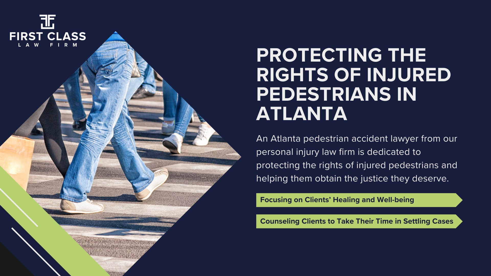 The #1 Atlanta Pedestrian Accident Lawyer; Pedestrian Accident Lawyers in Atlanta; How an Atlanta Pedestrian Accident Lawyer Can Help; Determining Fault in Atlanta Pedestrian Accidents; Protecting the Rights of Injured Pedestrians in Atlanta