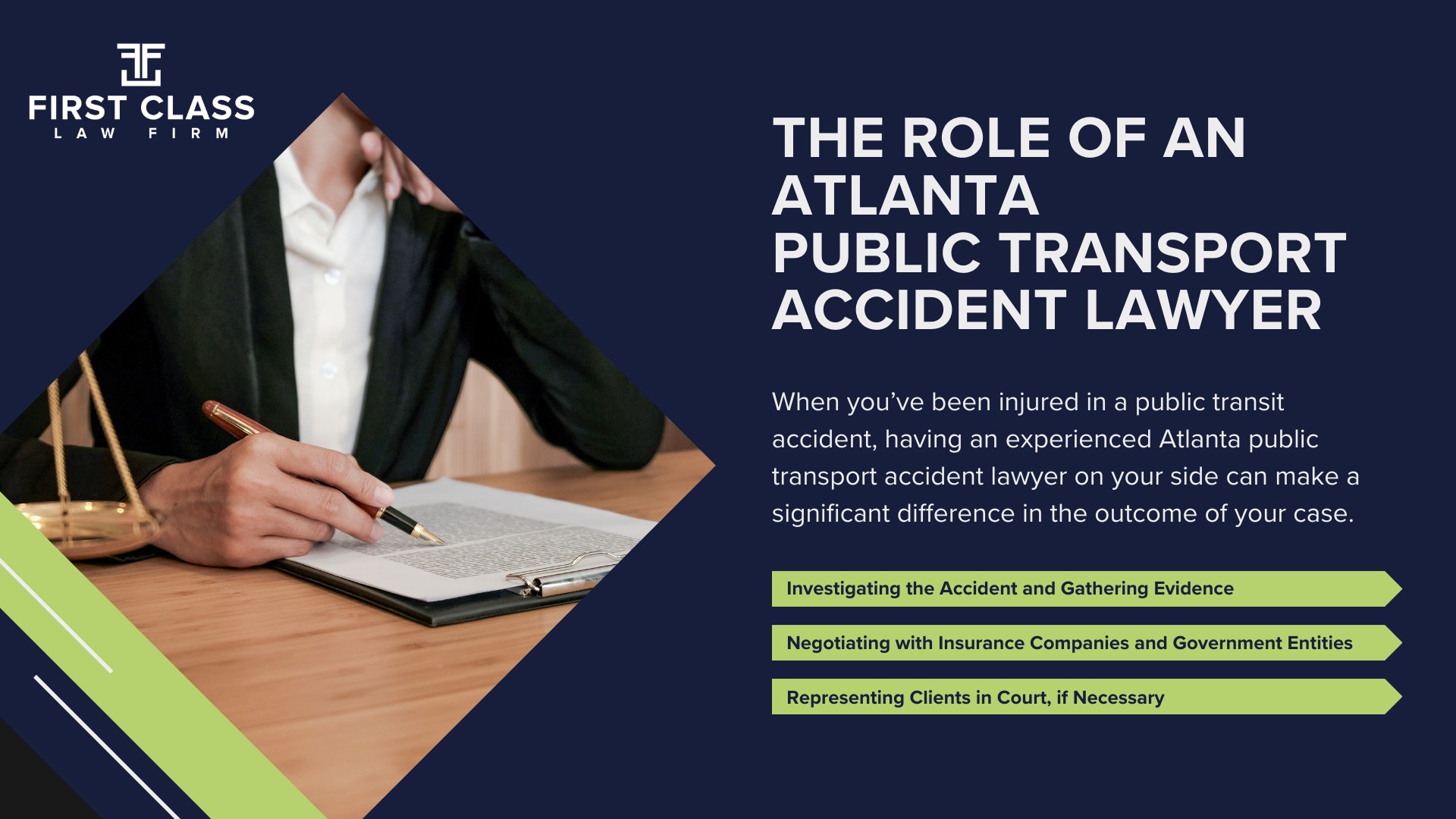 The #1 ATLANTA Public Transportation Accident Lawyer; What Atlanta (GA) Public Transportation Accident Lawyers Do For You; Public Transport Accident Lawyers in Atlanta; Differences Between Public Transit and Car Accidents; The Importance of Consulting an Atlanta Public Transport Accident Lawyer; Recoverable Damages in Public Transit Accident Cases; The Role of an Atlanta Public Transport Accident Lawyer