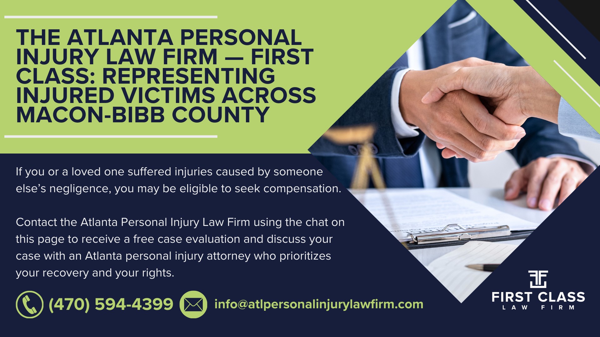 Who Is Nathan Whittenburg, and Why Does Experience Matter in Personal Injury Cases; What Credentials Should a Macon-Bibb County Personal Injury Lawyer Have; How Does a Client-Centered Approach Benefit Injury Victims; What Should I Do After an Injury in Macon-Bibb County; What Steps Should I Take Immediately After an Accident; Why Is Medical Documentation Important for My Claim; What Types of Personal Injury Cases Can I File in Georgia; What Vehicle Accident Cases Does Georgia Law Cover; What Non-Vehicle Injury Cases Qualify for Compensation; Who Is Nathan Whittenburg, and Why Does Experience Matter in Personal Injury Cases; What Credentials Should a Macon-Bibb County Personal Injury Lawyer Have; How Does a Client-Centered Approach Benefit Injury Victims; What Should I Do After an Injury in Macon-Bibb County; What Steps Should I Take Immediately After an Accident; Why Is Medical Documentation Important for My Claim; What Types of Personal Injury Cases Can I File in Georgia; What Vehicle Accident Cases Does Georgia Law Cover; What Non-Vehicle Injury Cases Qualify for Compensation; How Does Georgia's Fault System Affect My Claim; What Does It Mean That Georgia Is an At-Fault State; How Does Georgia’s Modified Comparative Negligence Rule Work; What Compensation Can I Recover in a Macon-Bibb County Personal Injury Case; What Economic Damages Can I Claim; What Non-Economic Damages Are Available; When Can I Seek Punitive Damages; What Compensation Can I Recover in a Macon-Bibb County Personal Injury Case; How Much Does It Cost to Hire a Macon-Bibb County Personal Injury Lawyer?; How Do Contingency Fees Work in Georgia; What “If We Don’t Win, You Don’t Pay” Means; What Is the Deadline to File a Personal Injury Lawsuit in Georgia; How Long Do I Have to File a Personal Injury Claim; Are There Exceptions to Georgia’s Filing Deadline; How Do I Choose the Right Macon-Bibb County Personal Injury Lawyer; What Qualities Should I Look for in a Personal Injury Attorney; Why Choose a Client-Centered Practice Over a High-Volume Firm; What Makes First Class Different from Other Macon-Bibb County Personal Injury Lawyers; The Atlanta Personal Injury Law Firm — First Class_ Representing Injured Victims Across Macon-Bibb County