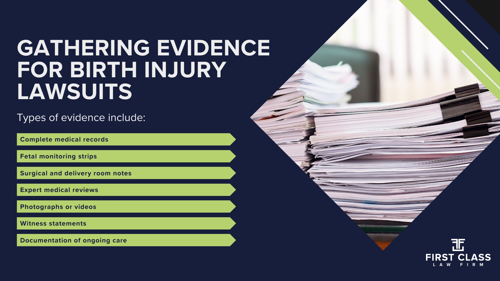 Common Types of Birth Injuries Explained; Steps to Take If You Suspect Medical Malpractice or Negligence Caused Birth Injuries; Gathering Evidence for Birth Injury Lawsuits