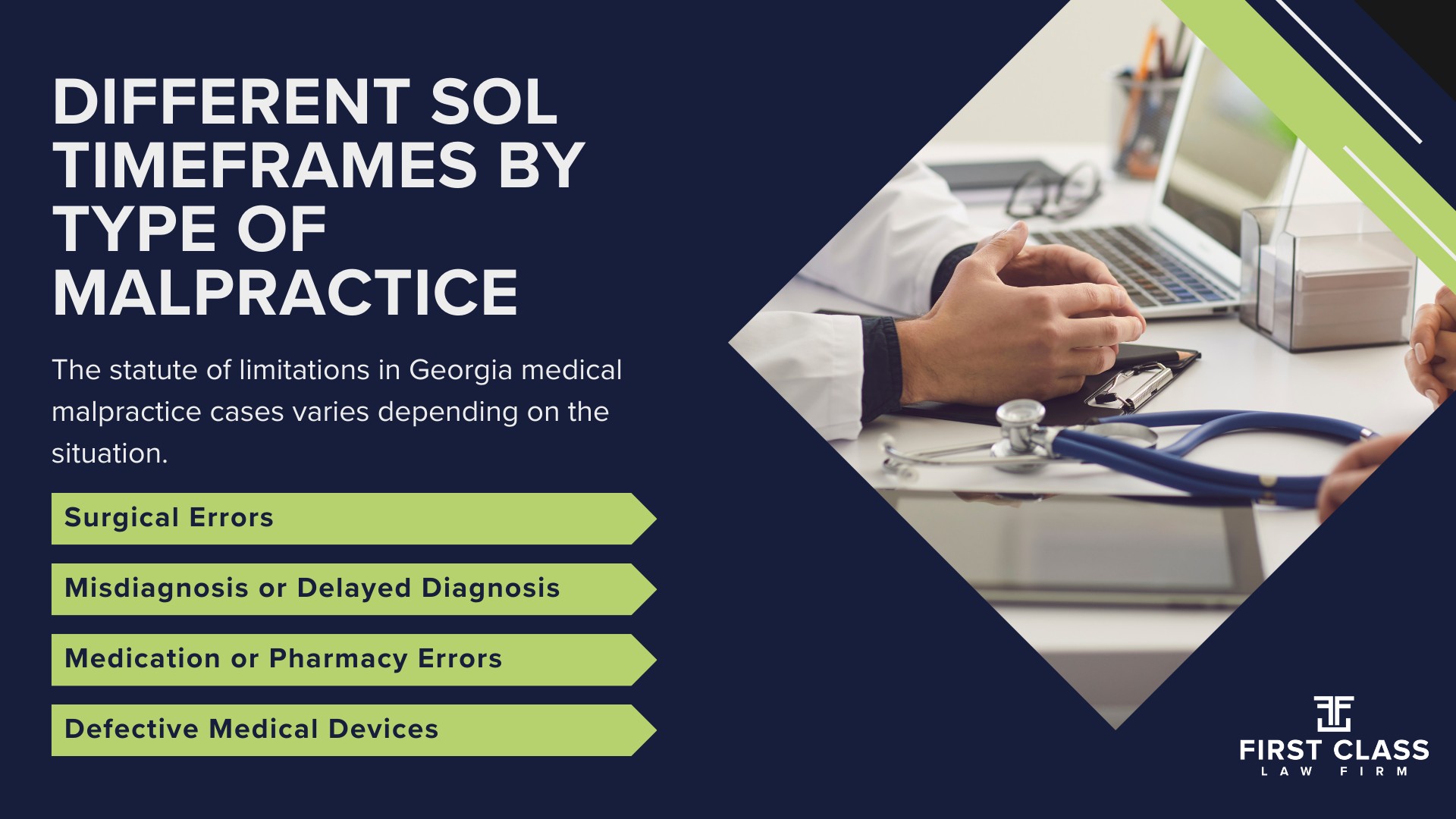 Understanding Georgia’s Statute of Limitations for Medical Malpractice; The Statute of Repose in Georgia for Medical Malpractice; The Discovery Rule and Delayed Injury Recognition; Triggering Events for the Statute of Limitations; Affidavit of Merit Requirement in Georgia; Different SOL Timeframes by Type of Malpractice