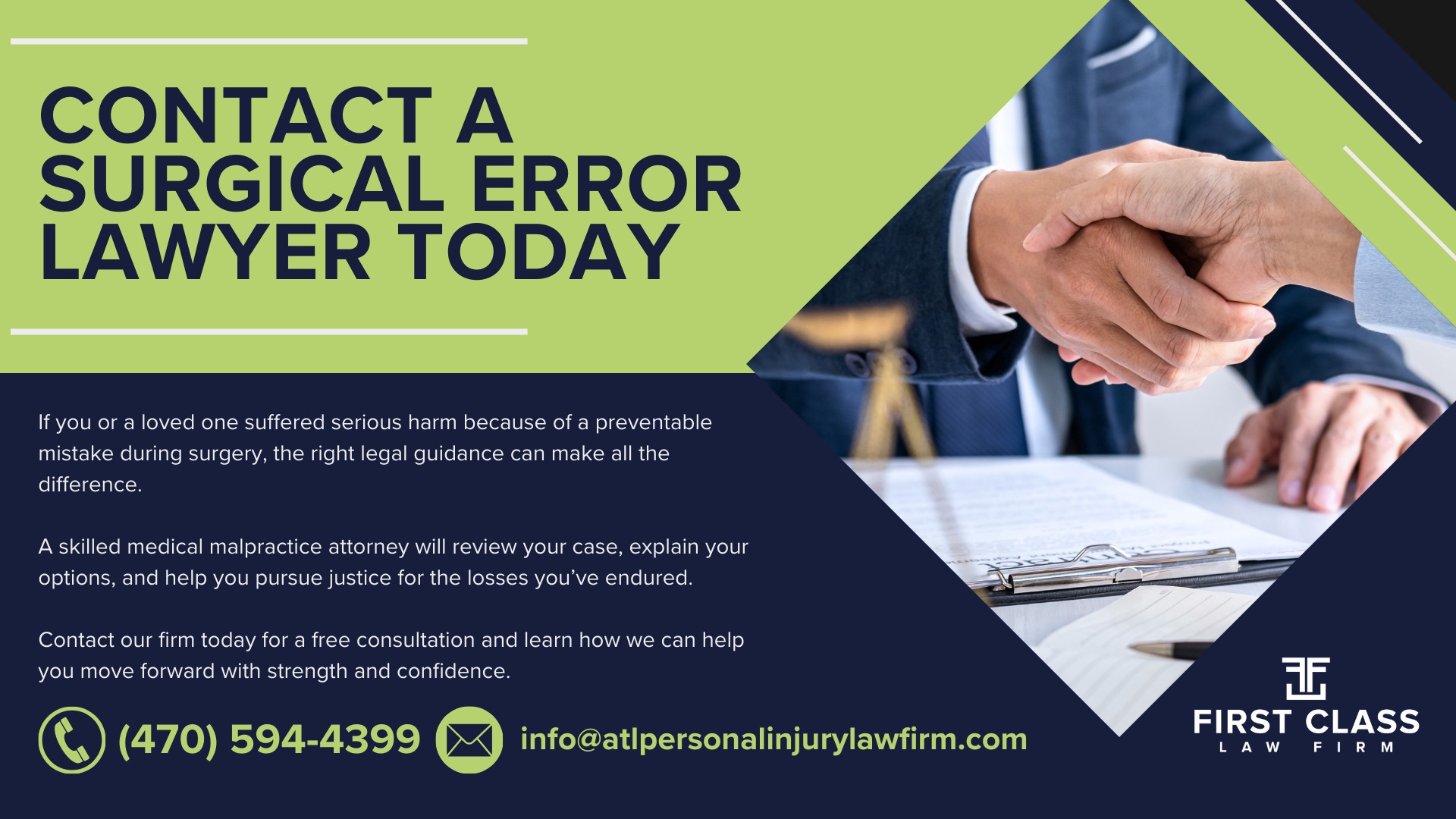 What Counts as a Surgical Error; Common Types of Surgical Errors and How Surgical Errors Occur; Georgia's Standard of Care and Proving Negligence; Deadlines in Georgia Surgical Error Cases; What is an Affidavit of Merit in a Medical Malpractice Lawsuit; Do I Have a Surgical Error Lawsuit; Gathering Evidence for a Medical Malpractice Claim; Damages in a Surgical Error Case; Contact a Surgical Error Lawyer Today