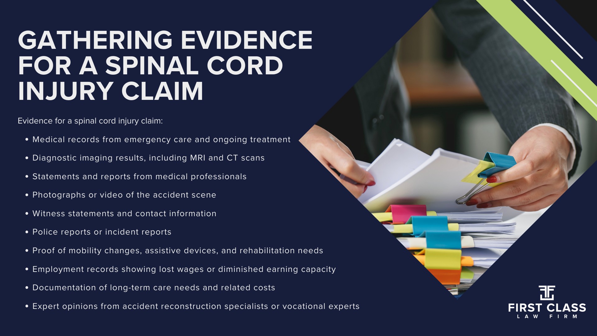 How Do Negligent Spinal Cord Injuries Occur; Evidence in Cerebral Palsy Cases; Long-Term Impacts of Spinal Cord Injury; The Legal Process for a Spinal Cord Injury Case in Georgia; Gathering Evidence for a Spinal Cord Injury Claim