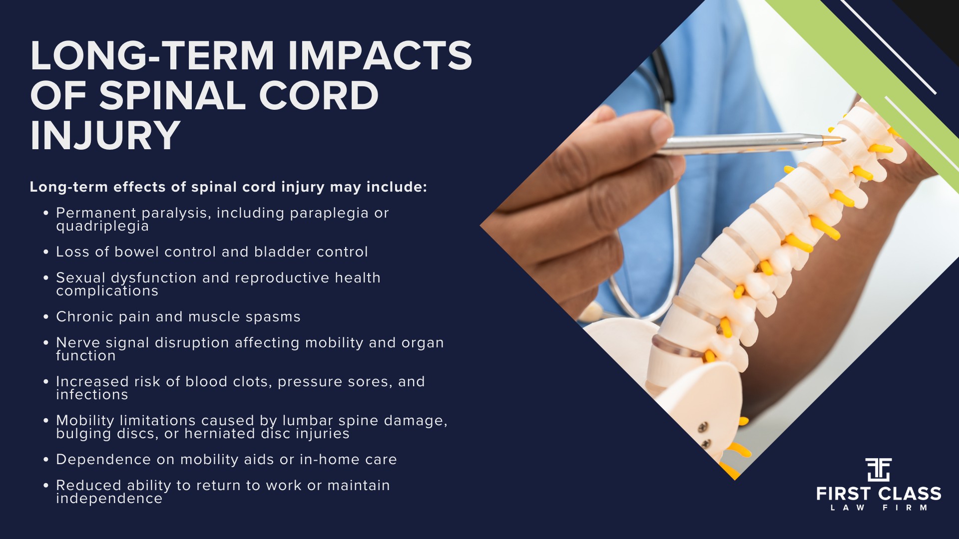 How Do Negligent Spinal Cord Injuries Occur; Evidence in Cerebral Palsy Cases; Long-Term Impacts of Spinal Cord Injury